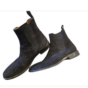 Oro Los Angeles Men's Classic Black Chelsea Boots Size 9
